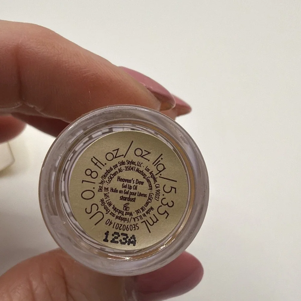 Stila Heaven's Dew Gel Lip‎ Oil Stardust 5.35mL New In Box Gold Glitter